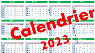 Calendrier 2023 [upl. by Manuel646]