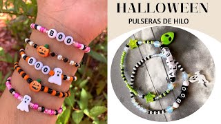 ¿Cómo hacer pulseras de Halloween en minutos abicrochetcreaciones [upl. by Ahseekan]