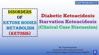 12 Disorders of Ketone bodies metabolism  Lipid Metabolism12  Biochemistry  NJOY Biochemistry [upl. by Judith]