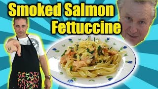 How to Make Smoked Salmon Fettuccine w bloopers  quotJust Eat Itquot w Two Aussie Dads Ep 27 [upl. by Pardew]