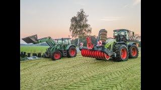 Miete schieben Hösseringen 092024 Claas Xerion 4200  Fendt 516  Busse amp Bösche Emmen  Drohnen [upl. by Trish]