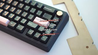 Zoom65 with without Brass Weight Typing Sound Test [upl. by Aseek608]