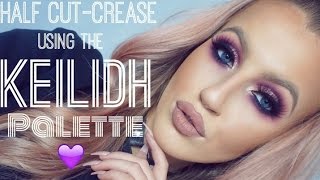 Half CutCrease using the Keilidh Palette  KeilidhMua [upl. by Dobson621]