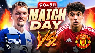 ICH SPIELE GEGEN MANCHESTER UNITED😱🔥 England Reise Vlog mit Hertha BSC👀 [upl. by Eluk414]