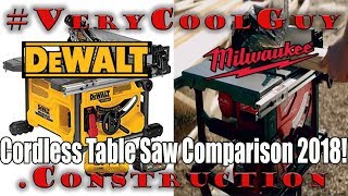 New Milwaukee M18 Fuel 814 Table Saw VS DeWALT FLEXVOLT 60V MAX Table Saw [upl. by Sirah]