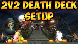 Wizard101 2v2 Death Deck Setup  quotTournament Editionquot [upl. by Seiuqram]