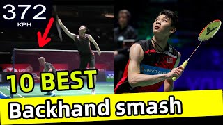 10 BEST Backhand smash by Lee Zii Jia  TOP 10 Backhand smash｜Badminton｜ Lee Zii Jia｜Backhand smash [upl. by Andonis]