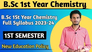 bsc 1st year 1st semester chemistry syllabus 2023  chemistry bsc 1st year syllabus  bsc 1st year [upl. by Dar482]