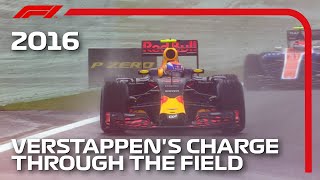 Max Verstappens Mesmerising Drive In The Wet  2016 Brazilian Grand Prix [upl. by Gaw]