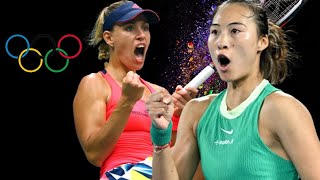 Angelique Kerber vs Qinwen Zheng  Olympics 2024 [upl. by Tearle884]