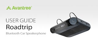 2022 Car Bluetooth Speakerphone w FM transmission  How to use Avantree Roadtrip for Calls amp Music [upl. by Whit566]