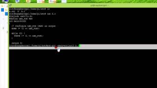 compiling c program using avr gcc and burning using avrdude in linux RASPBERRY PI for attiny13 [upl. by Ayahsey896]