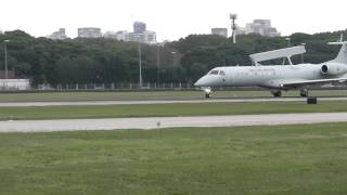 Embraer 145E99 Fuerza Aérea Brasilera  Despegando de Aeroparque  HD [upl. by Giglio]