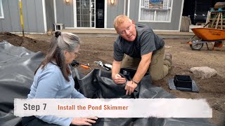 How to Build a Koi Pond Step 7  Install the Signature Series 200 Skimmer [upl. by Ginnie]