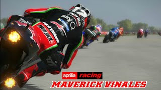 Maverick vinales aprilia 2022  Test update MotoGP 17 [upl. by Rockefeller262]