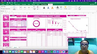 TUTORIAL Personal Budget Planner Excel Template lorencelaudeniodigital budgeting [upl. by Merfe]