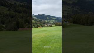 Beautiful Switzerland Swiss Mountains View Hole 9 Golf FlühliSörenberg Entlebuch Shorts [upl. by Almond]