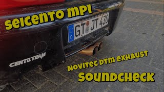 Seicento MPI Novitec Exhaust Soundcheck 4K60 [upl. by Nissa]