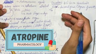 ATROPINE  Mechanism Uses Adverse effects Antidote Pharmacokinetic PHARMACOLOGY [upl. by Anevad]