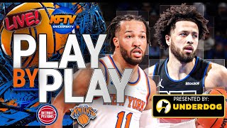 New York Knicks vs Detroit Pistons PlayByPlay Show 12724 [upl. by Arretahs344]