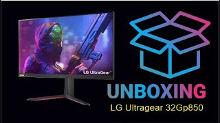 LG ultragear 32gp850  B Monitor Unboxing  32 inch Qhd 165Hz Nano ips Monitor Unboxing [upl. by Anelec349]