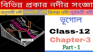 Class 12 Geography Chapter 3 in bengali Different types of river [upl. by Sonny592]