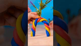 Rainbow Flower Pot DIY for Kids 🌹 [upl. by Etti678]