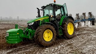 817 Testujemy John Deere 6120M Orka zimowa w śnieżycy Johnem jeszcze nigdy nie pracowałem [upl. by Faulkner]