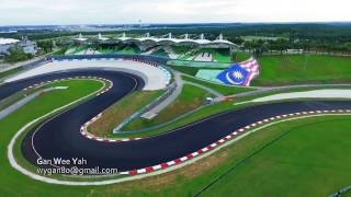 F1 Sepang International Circuit Sepang Malaysia Aerial video [upl. by Sosna]