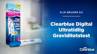 Slik brukes denvideo Clearblue Digital Ultratidlig Graviditetstest kun for Norge [upl. by Xuaeb]