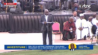 PRIÈRE DU PASTEUR ROLAND DALO POUR LE PRÉSIDENT FELIX TSHISEKEDI LORS DE SON INVESTITURE [upl. by Descombes]