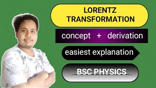 lorentz transformation  lorentz transformation equation  lorentz transformation bsc 1st year [upl. by Dnyletak]