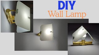 Rich looking DIY wall lamp using PVC and Glass [upl. by Vipul]