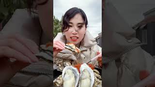 enormous oyster mukbang [upl. by Alyson]