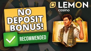 NO DEPOSIT BONUS  LEMON CASINO [upl. by Langdon]