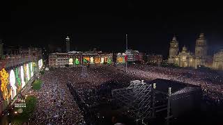 214 Años del Grito de Independencia en el Zócalo de la Ciudad de México [upl. by Dihahs]