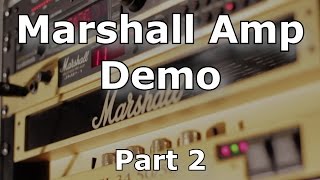 Marshall Amp Demo JMP1  EL34 5050  Part 2  Overdrive [upl. by Ardnaz]