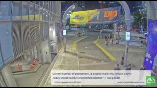 Shibuya City Scramble Crossing Live Camera 782024 1219 AM  504 AM Midnight  Sunrise [upl. by Eldin]