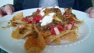 SissEsnacks ASMR  Mexican Food  Nachos amp Tomatillo Salsa Recipe  Eating Sounds  Mukbang [upl. by Devi329]