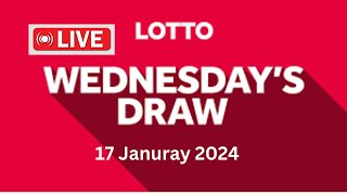 The National Lottery Lotto draw live results form Wednesday tonight 17 January 2024  lotto live [upl. by Lefton]