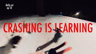 crashing is learning right on 1000 skis [upl. by Vania]