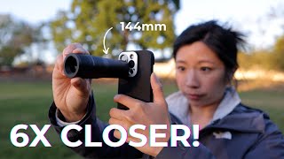 Telephoto Dream on iPhone SANDMARC Telephoto 6X Lens HandsOn Review [upl. by Nabala438]