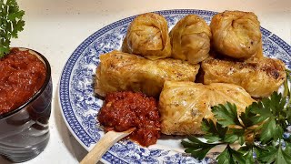 Постни зелеви сармипечени на фурнаLean cabbage rollsbeaked in the oven [upl. by Leiso]