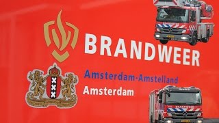 Volledige uitruk brandweer Amsterdam Kazerne Hendrik 290 [upl. by Merwyn]