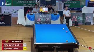 🛑Trực tiếp Quyết Chiến Trần vs Trần Đức Minh  Tứ Kết Vô Địch Quốc Gia Carom 3C 2024 [upl. by Annadal]