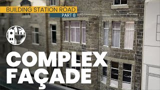 Adding a complex façade  curved bays and open doorways  Building Station Road Part 8 [upl. by Nylrem721]