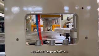 CJC2050 Fully Automatic Facial Tissue Production Line [upl. by Lilahk]