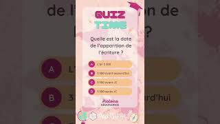 Quizz Time  Histoire 1 [upl. by Anaimad]