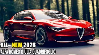 2026 ALFA ROMEO GIULIA QUADRIFOGLIO  ReviewRedesignExterior Interior amp Specs [upl. by Otilrac185]