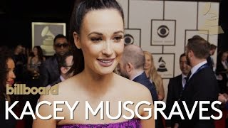 Kacey Musgraves The 2016 GRAMMY Red Carpet [upl. by Farnham]